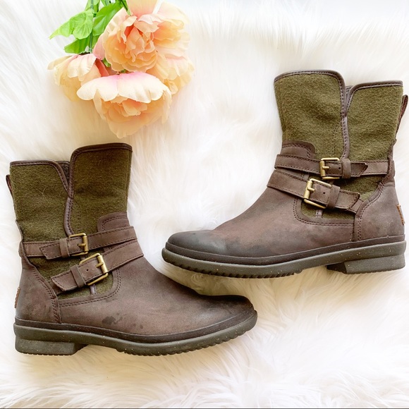 UGG Shoes - Uggs Waterproof Simmens Stout Moto Buckle Boots